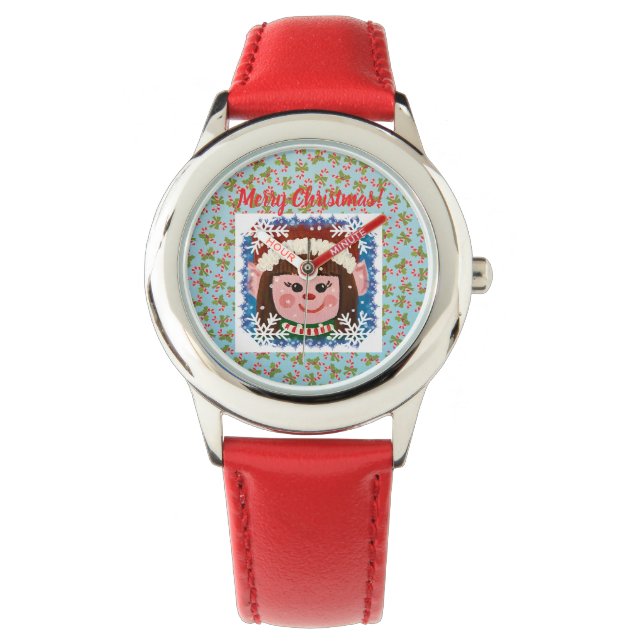 Kleines Elfenmädchen Armbanduhr (Vorderseite)