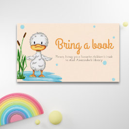 Kleines Enckeln bringt ein Buch Neutral Baby Dusch Begleitkarte