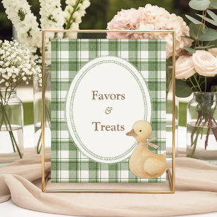 Kleines Entlein Klassische neutrale Babyparty Poster