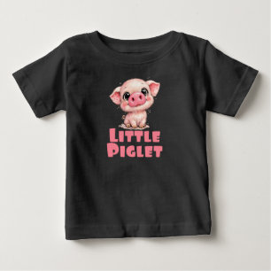 Kleines Ferkel, lustige Schwein Kinder Baby T-shirt