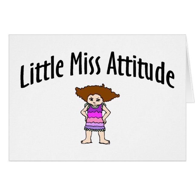 Kleines Fräulein Attitude (Vorderseite (Horizontal))