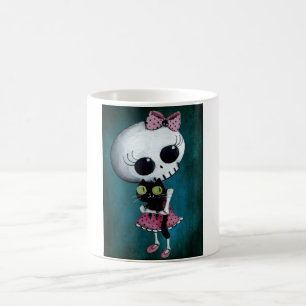 Kleines Fräulein Death - Halloween-Schönheit Kaffeetasse