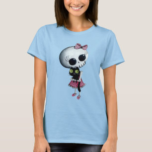 Kleines Fräulein Death - Halloween-Schönheit T-Shirt