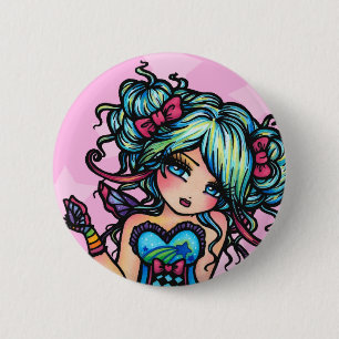 Kleines Fräulein Deelish Fairy Unicorn Button
