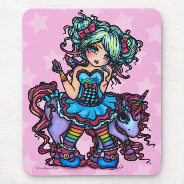 Kleines Fräulein Deelish Fairy Unicorn Prinzessin Mousepad (Vorne)