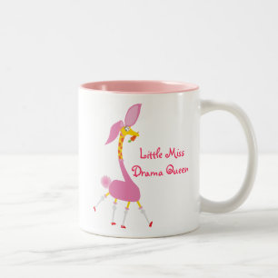 Kleines Fräulein Drama Queen Mug Zweifarbige Tasse