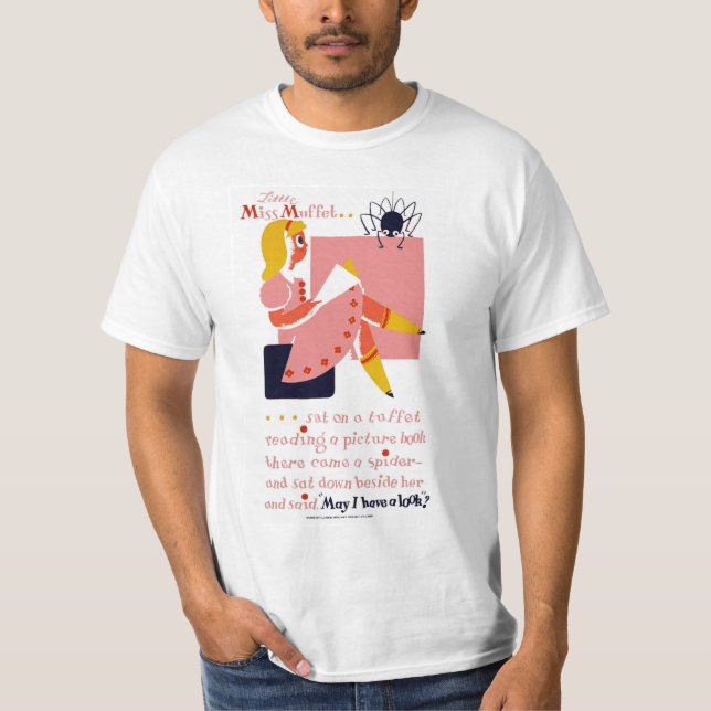 Kleines Fräulein Muffet T-Shirt (Vorderseite)
