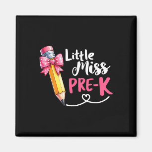 Kleines Fräulein Vorkindergarten-Shirt Zurück zur  Magnet