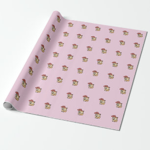 Kleines Fuchs-Liebesballon-Muster-Wrap-Papier Geschenkpapier