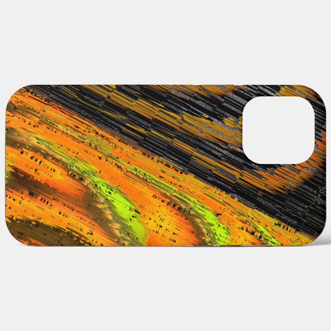 Kleines gelbliches Mosaik und deformiert Case-Mate iPhone Hülle (Rückseite (Horizontal))