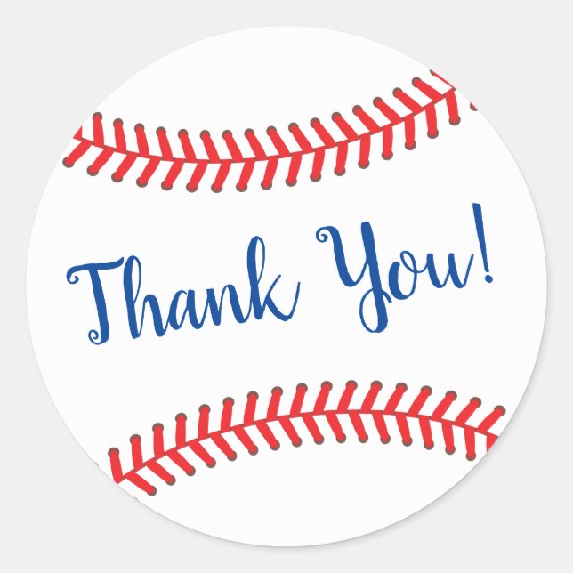 Kleines Gepäck Baseball Baby Dusche Classic Runde Runder Aufkleber (Vorderseite)