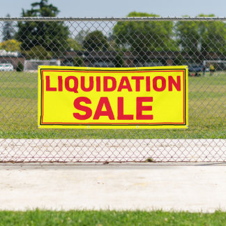 Kleines Geschäft Liquidationsverkauf Groß Banner