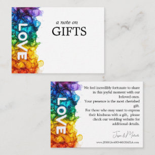 🌈 kleines Geschenk LGBTQ mit Liebe gestrichen Begleitkarte