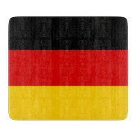 Kleines Glasspanbrett mit der Flagge Deutschlands
