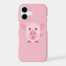Kleines glückliches süßes rosa Schwein