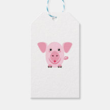 Kleines glückliches süßes rosa Schwein