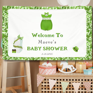 Kleines Glückskind Shamrock Baby Jungen Outfit Banner