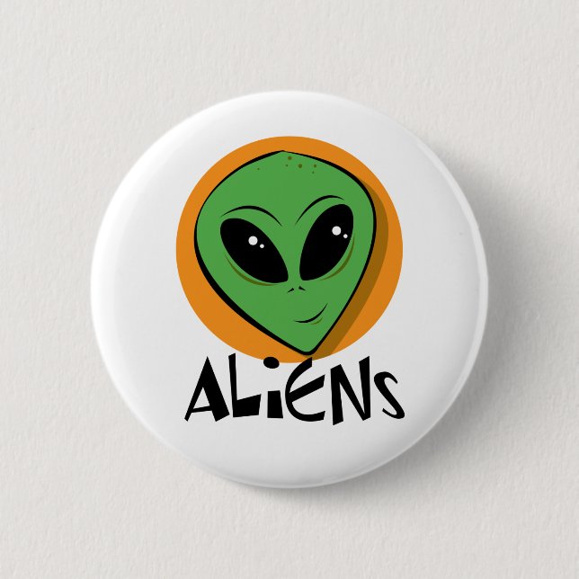 Kleines grünes alien button (Vorderseite)