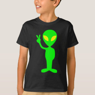 KLEINES GRÜNES ALIEN T-Shirt