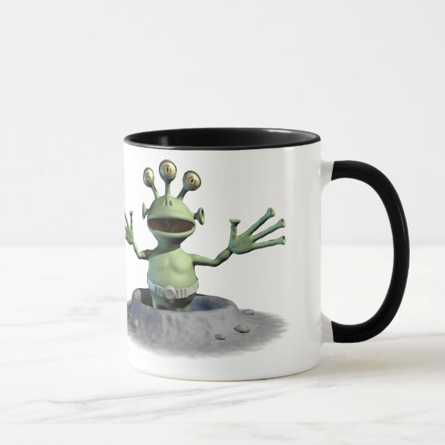Kleines grünes alien tasse (Rechts)