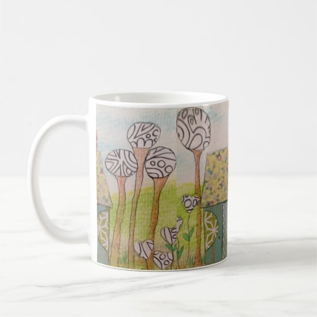 Kleines Grünes Haus Kaffeetasse (Links)