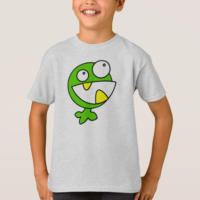 Kleines grünes Monster T-Shirt (Vorderseite)