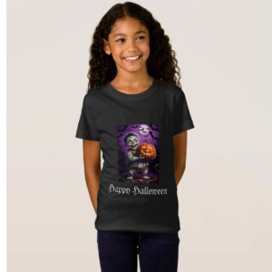 Kleines grünes Monster und Kürbisfreund T-Shirt
