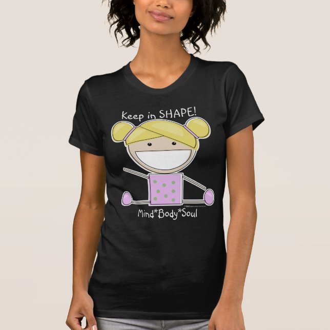Kleines Gymnast Girl-Shape-Up-Shirt T-Shirt (Vorderseite)