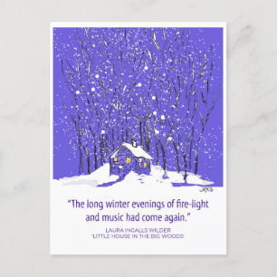 Kleines Haus auf der Hand von Prairie - Gezeichnet Postkarte