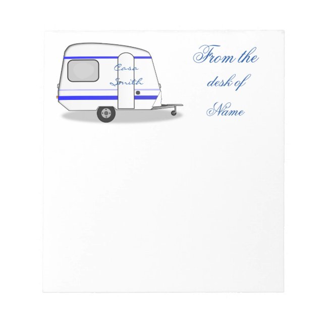 Kleines Haus gestrafft Caravan Thunder_Cove Notizblock (Vorderseite)
