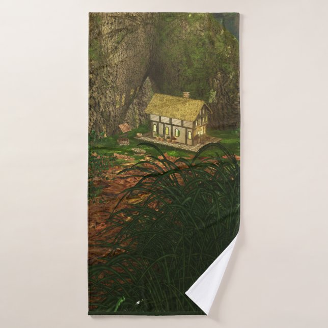 Kleines Haus im Big Woods Bath Handtuch Set (Badehandtuch)