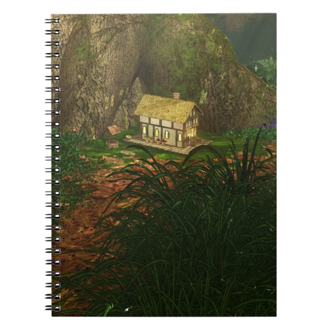 Kleines Haus im Big Woods Notebook Notizblock (Vorderseite)