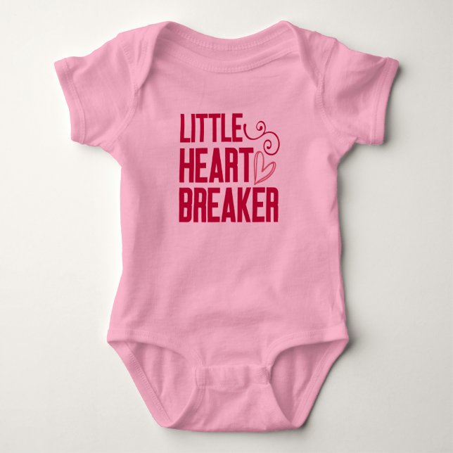 Kleines Herz-Breaker Baby Strampler (Vorderseite)