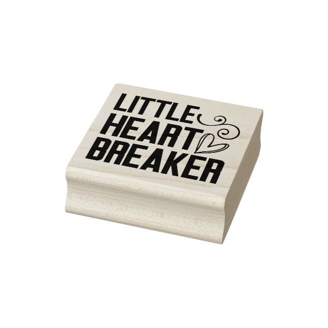 Kleines Herz-Breaker Gummistempel (Stempel)
