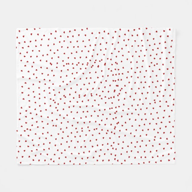 kleines Herz Fleecedecke (Vorderseite (Horizontal))
