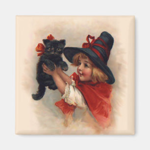 Kleines Hexenmädchen Magnet