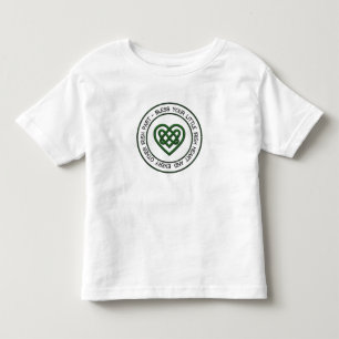 Kleines irisches Herz-Onsie Kleinkind T-shirt