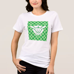 Kleines japanisches Kaninchen, grün Tri-Blend Shirt