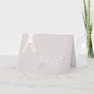 Kleines Kaninchen Baby Shower Dankeskarte II