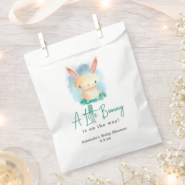 Kleines Kaninchen - Babydusche Geschenktütchen (Ausgeschnitten)