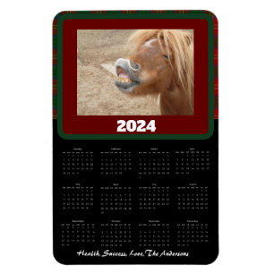 Kleines Karo lustiger Taschenkalender Magnet