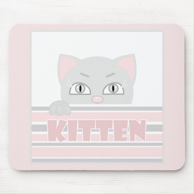 Kleines Kätzchen Mousepad (Vorne)