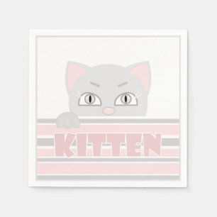 Kleines Kätzchen Serviette