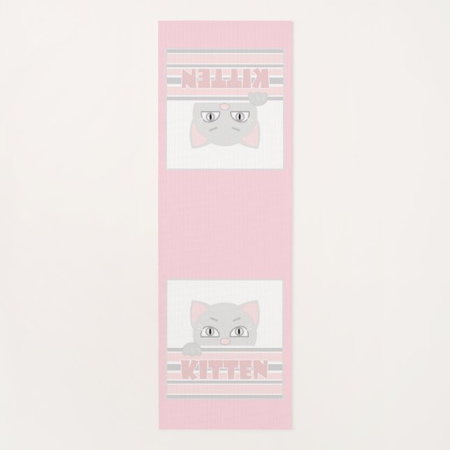 Kleines Kätzchen Yogamatte (Vorderseite)