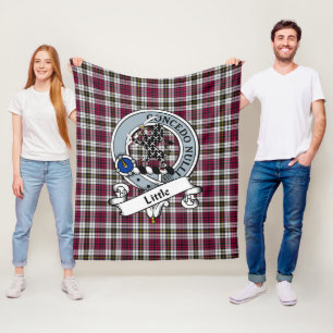 Kleines Kleid Clan Abzeichen Tartan Kariert Fleecedecke
