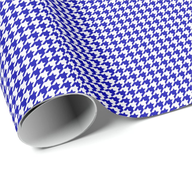 Kleines königliches Blau-und Geschenkpapier (Rolleneckpunkt)