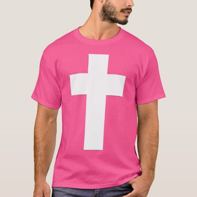 Kleines Kreuz Christentum Glaube Hoffnung Liebe Je T-Shirt (Vorderseite)