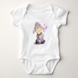Kleines Lamm mit Bell Baby Bodysuit Strampler