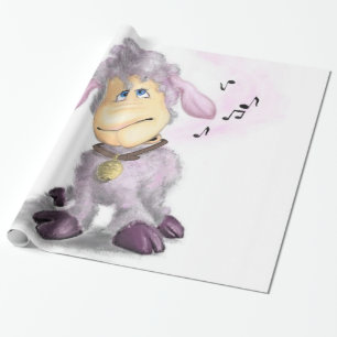 Kleines Lamm mit Bell Wrapping Paper Geschenk Geschenkpapier