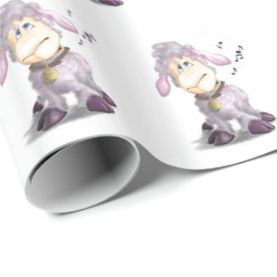 Kleines Lamm mit Bell Wrapping Paper Geschenkpapier
